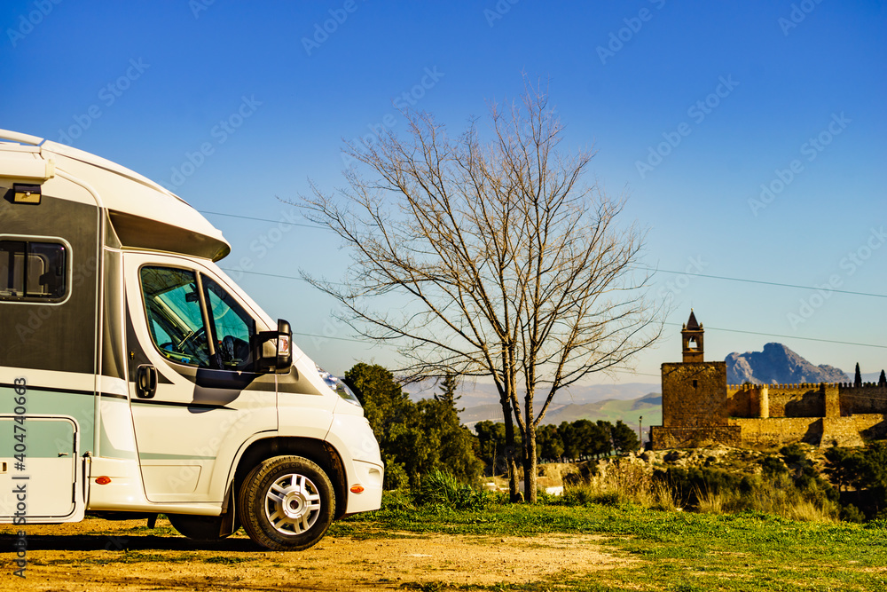 Caravan in Antequera city, Spain.