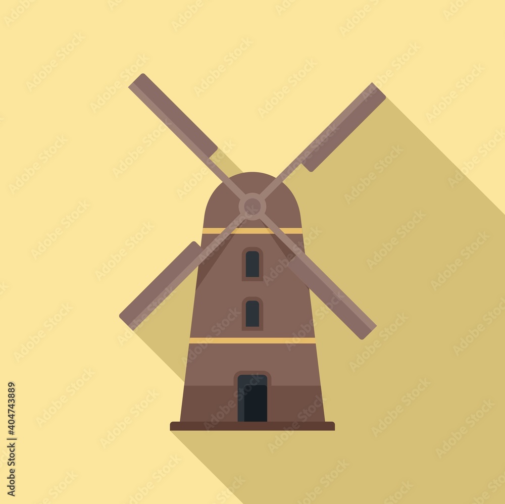 Sweden mill icon. Flat illustration of Sweden mill vector icon for web design