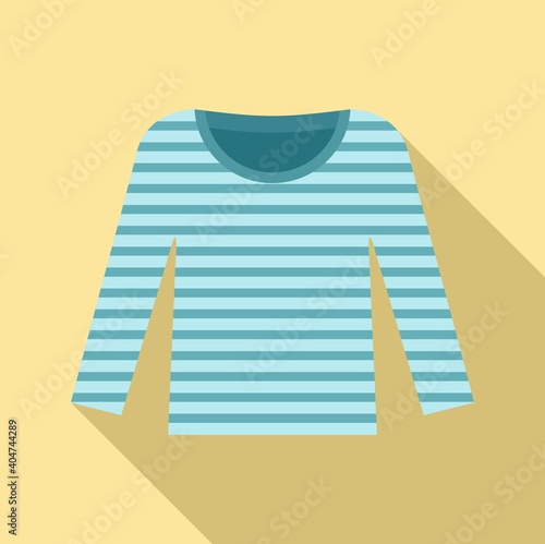 Sweden marine clothes icon. Flat illustration of Sweden marine clothes vector icon for web design