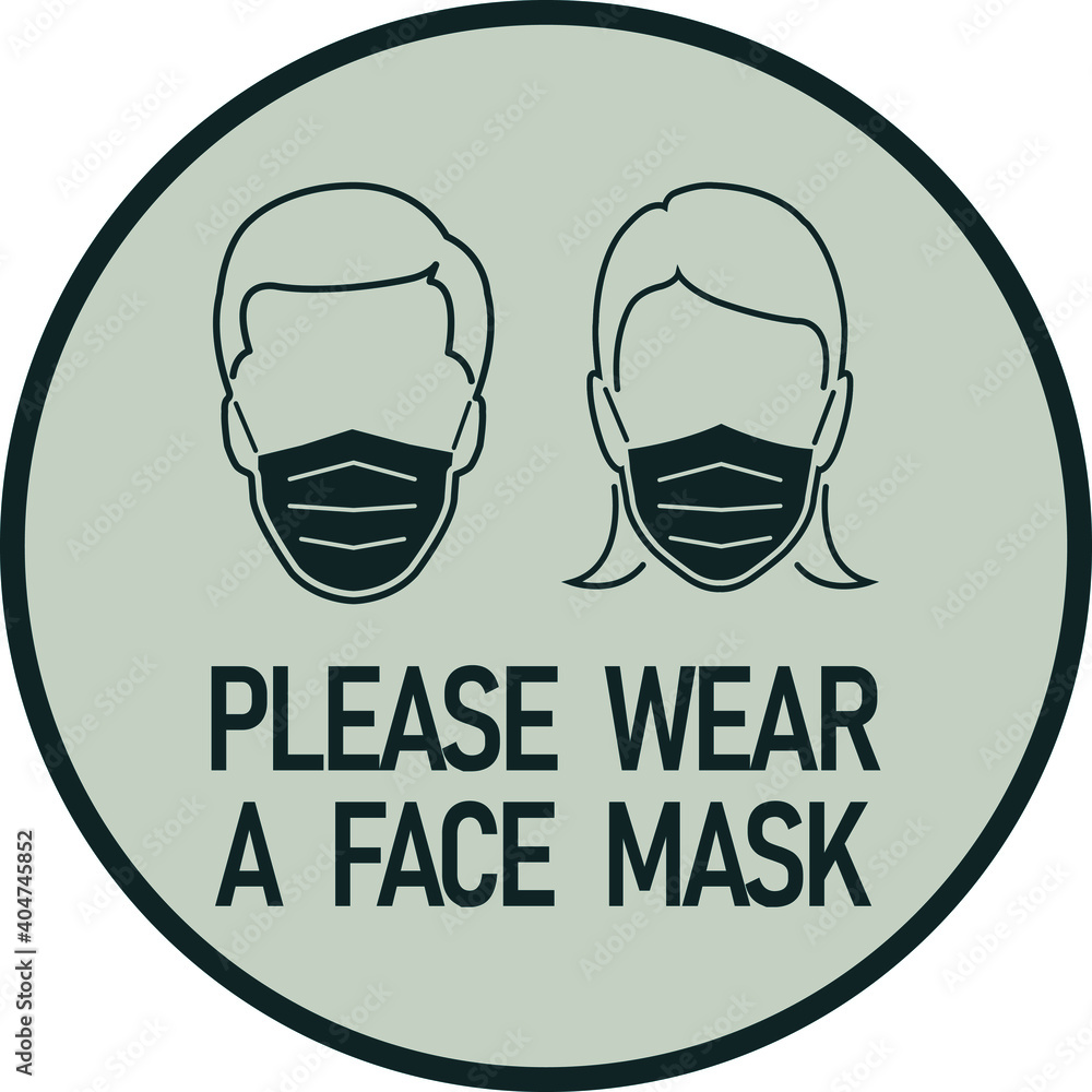 please wear a face mask