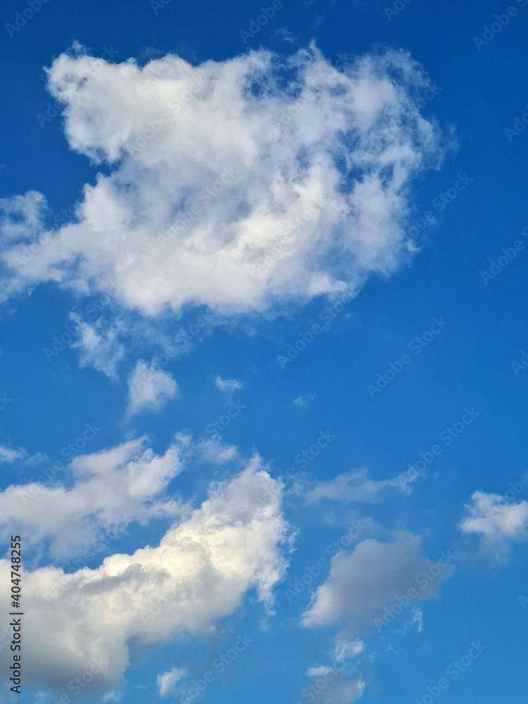 Bright blue sky and cloud background Bright blue sky and cloud background