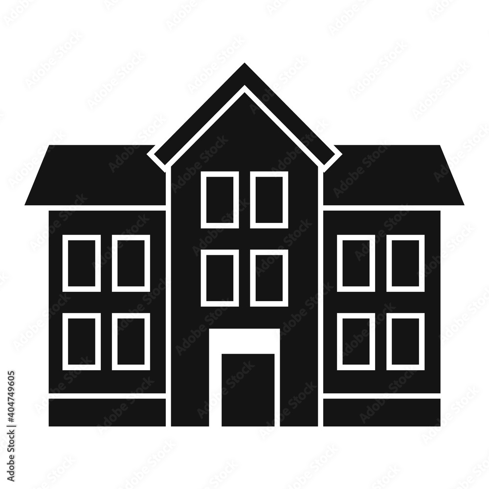 Realtor house icon. Simple illustration of realtor house vector icon for web design isolated on white background