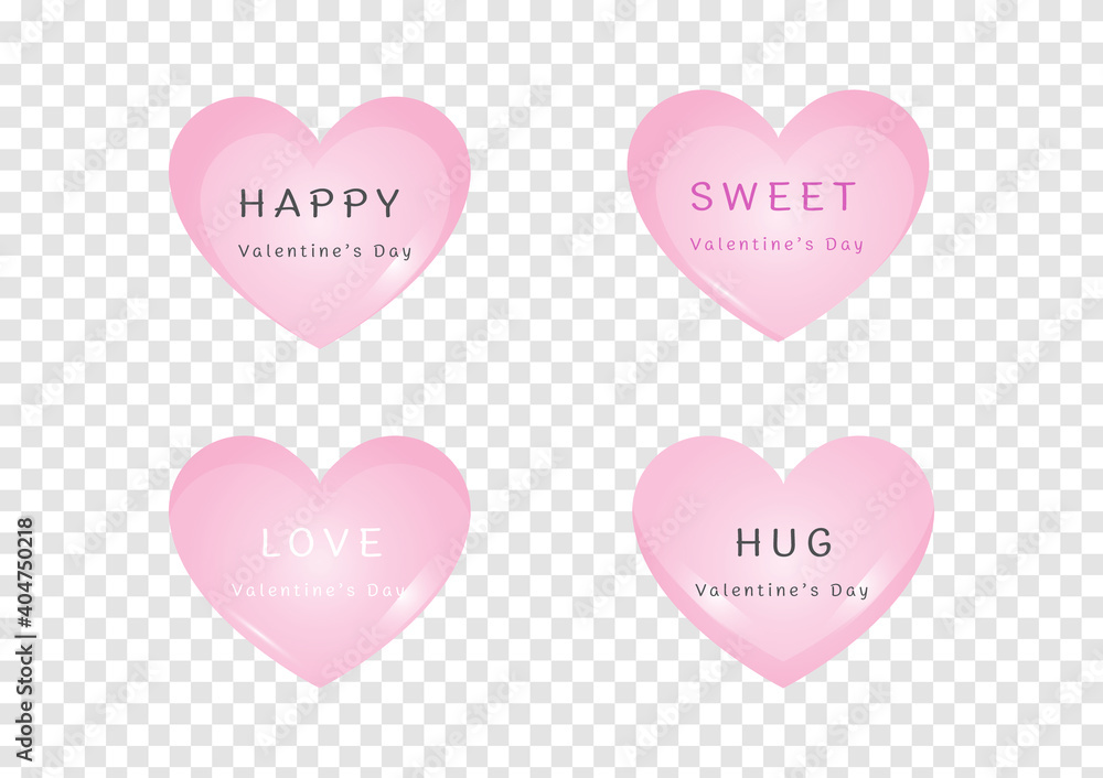 sweet heart banner vector for valentine festival isolated on transparency background sweet heart banner vector for valentine festival isolated on transparency background