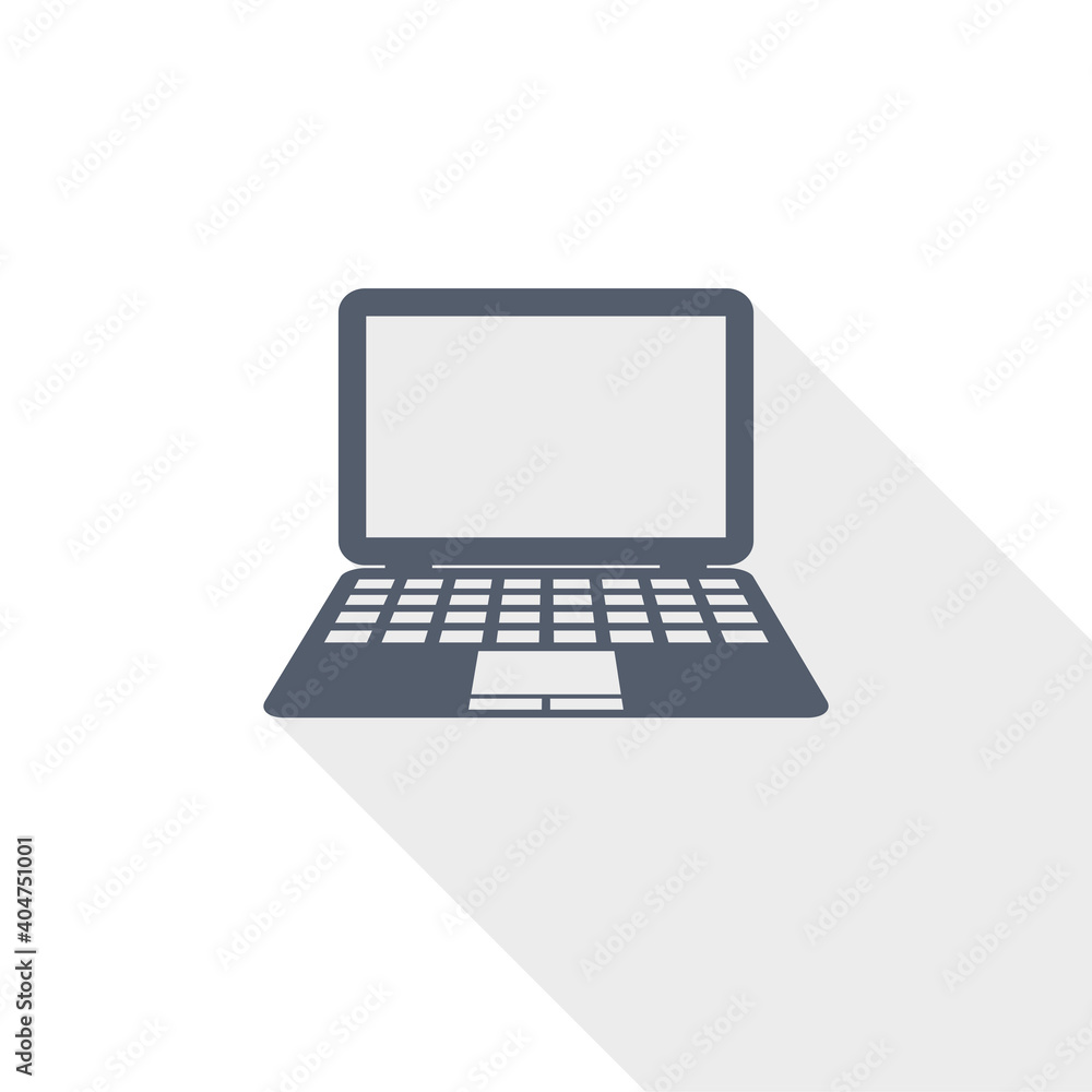 Computer vector icon, flat design illustration in eps 10 Computer vector icon, flat design illustration in eps 10