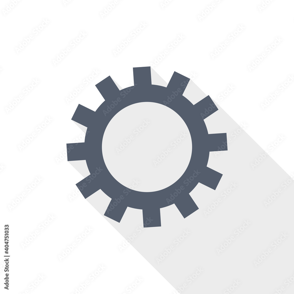 Gear, cogwheel vector icon, flat design illustration in eps 10 Gear, cogwheel vector icon, flat design illustration in eps 10
