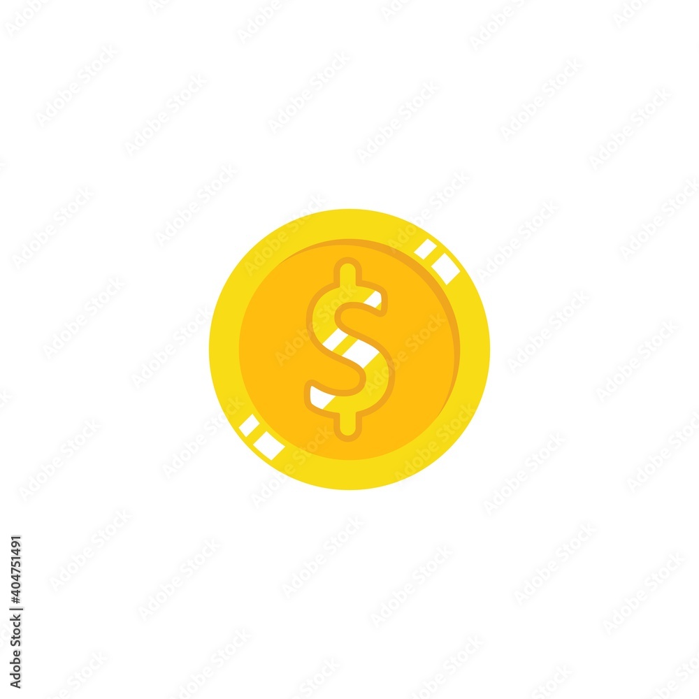 golden coin money icon vector illustration golden coin money icon vector illustration