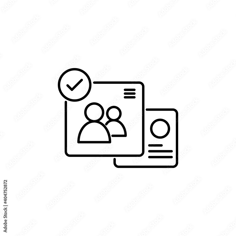 account stoke outline icon for user admin website or social media vector illustration account stoke outline icon for user admin website or social media vector illustration