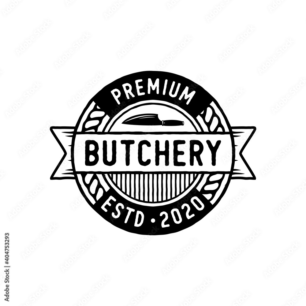 Fototapeta premium Butchery labels, badges and design element