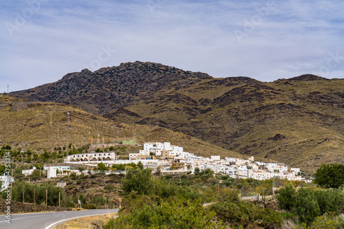Little village Velefique in Sierra de Los Filabres, Almeria, Andalusia, Spain