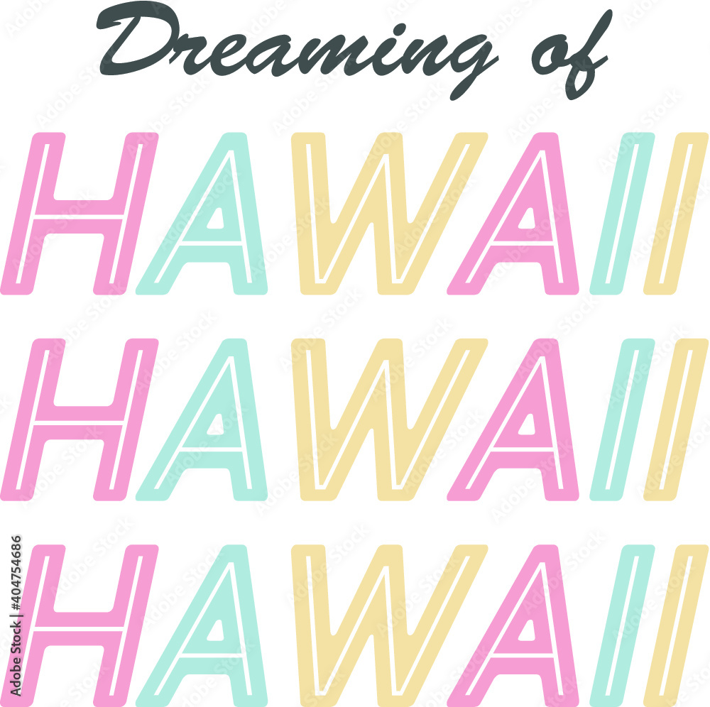 Hawaii illustrations print Hawaii illustrations print