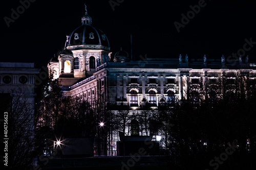 Sightseeing during night in Vienna  Austria