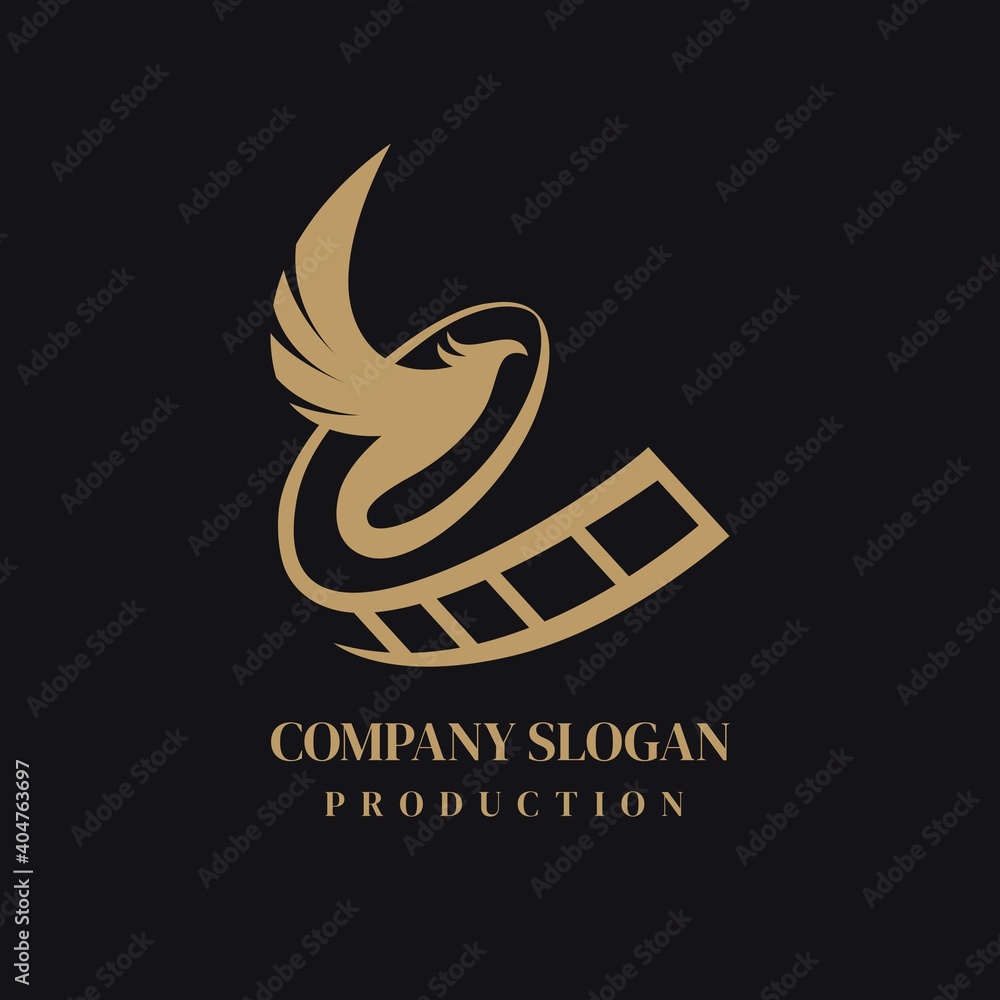 Logo. Elements: firebird, mythological bird Logo. Elements: firebird, mythological bird
