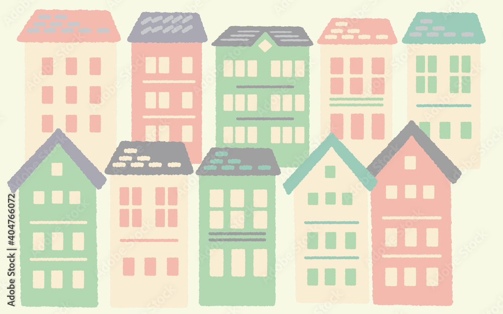 Vector illustration of the town