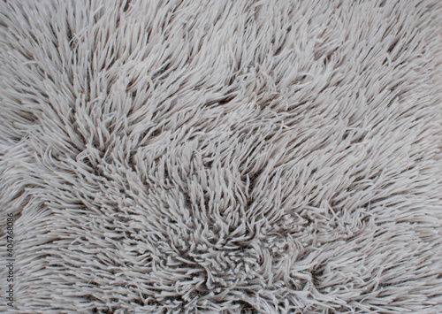 Quadro em tela Gray fuzzy soft fleecy nap texture. Background of trendy color