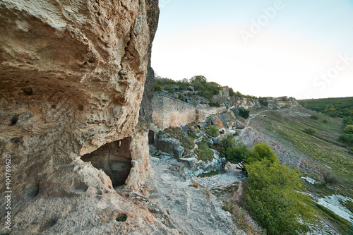 Fototapeta Naklejka Na Ścianę i Meble -  ancient cave city in the rock