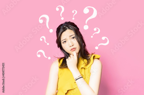 Quadro su tela 疑問を持つ女性