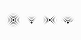 Wireless icon set. Vector illustration