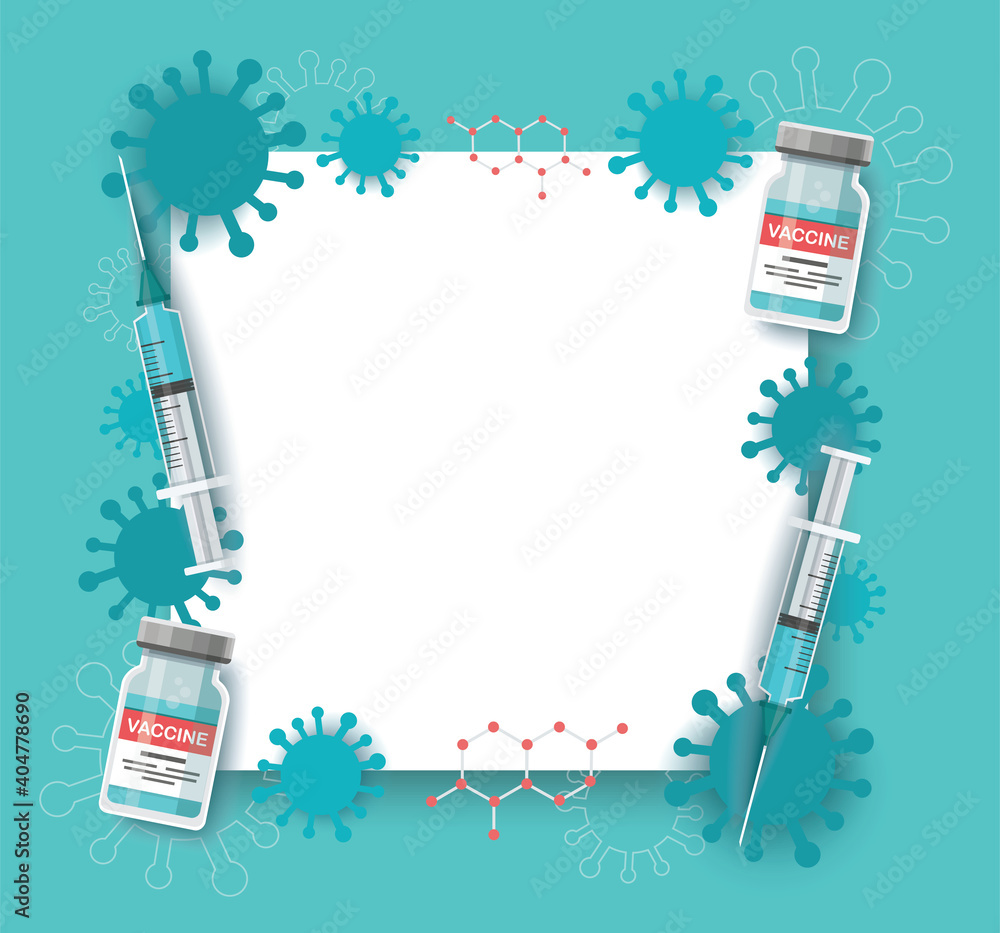 vaccine background. Vaccination concept. Health care and protection