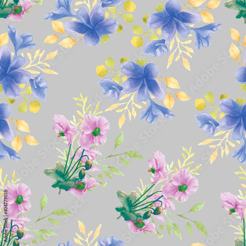 Beautiful flower seamless pattern © darren