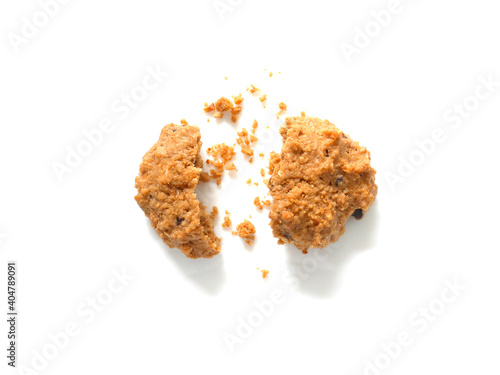 Oatmeal cookies with crumbs