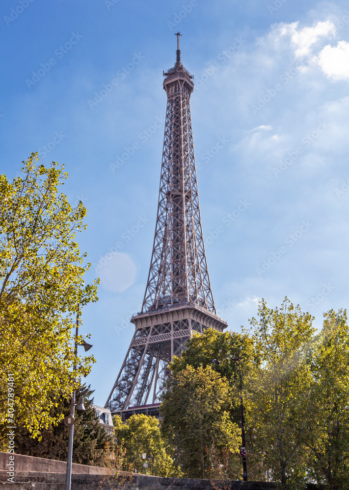 One of the greatest attractions of Paris, the Eiffel Tower, France