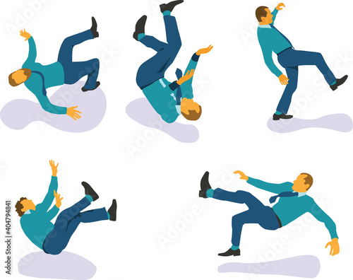 falling man pose