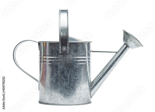 Photo Close-up Of Watering Can Against White Background