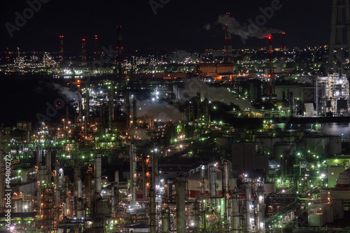 四日市工場夜景 © JOWNAKA