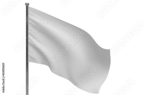 White flag on pole icon
