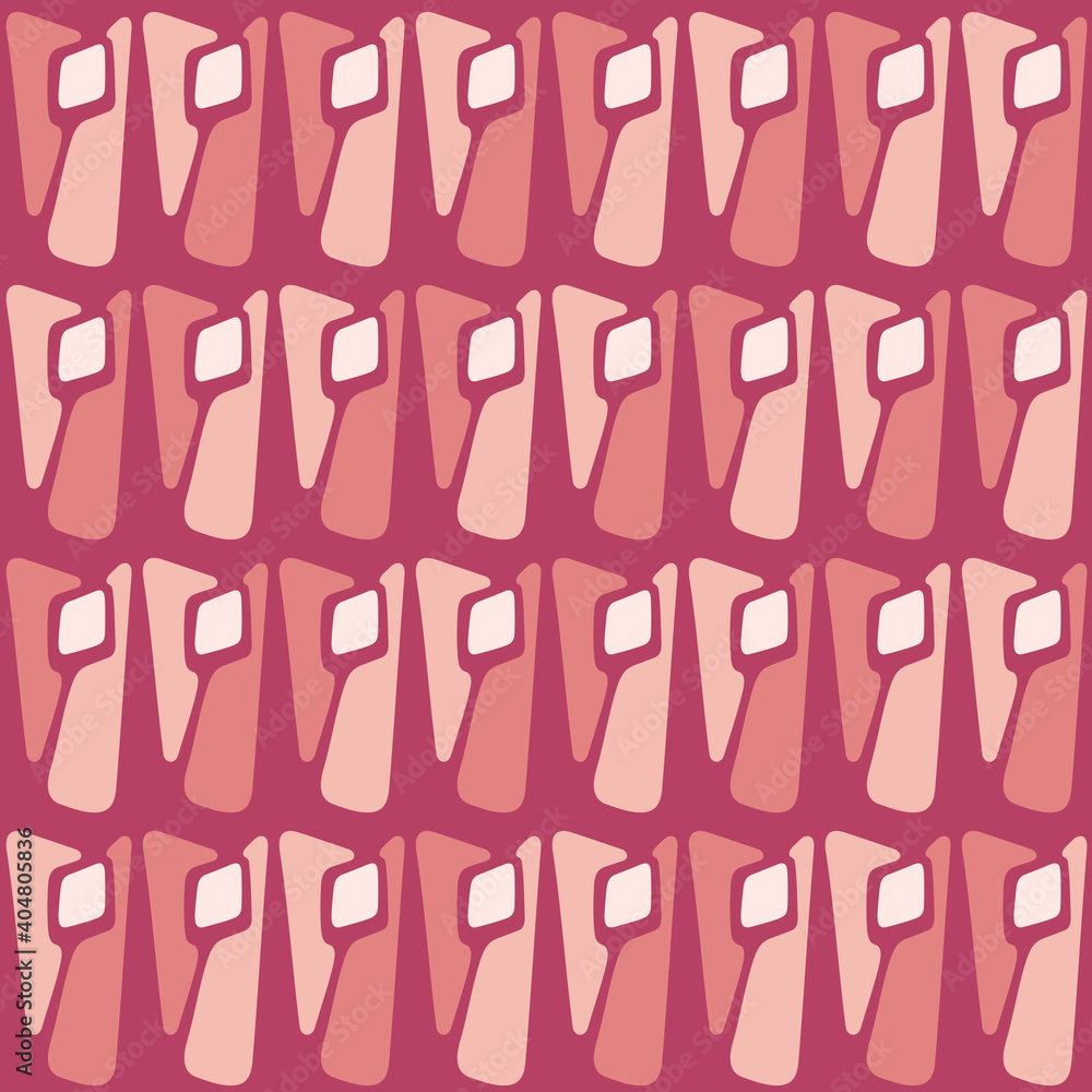 Flat Abstract Seamless Pattern In Retro Style To Decorate Any Surfaces. Flat Abstract Seamless Pattern In Retro Style To Decorate Any Surfaces.