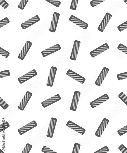 Comb spinning turned seamless vector graphic pattern isolated