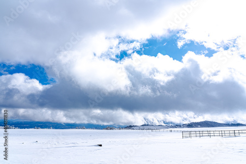 【冬山イメージ】厳冬期の雪原