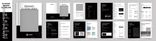 Brand Manual Template, Simple style and modern layout Brand Style , Brand Book, Brand Identity, Brand Guideline, Guide Book
