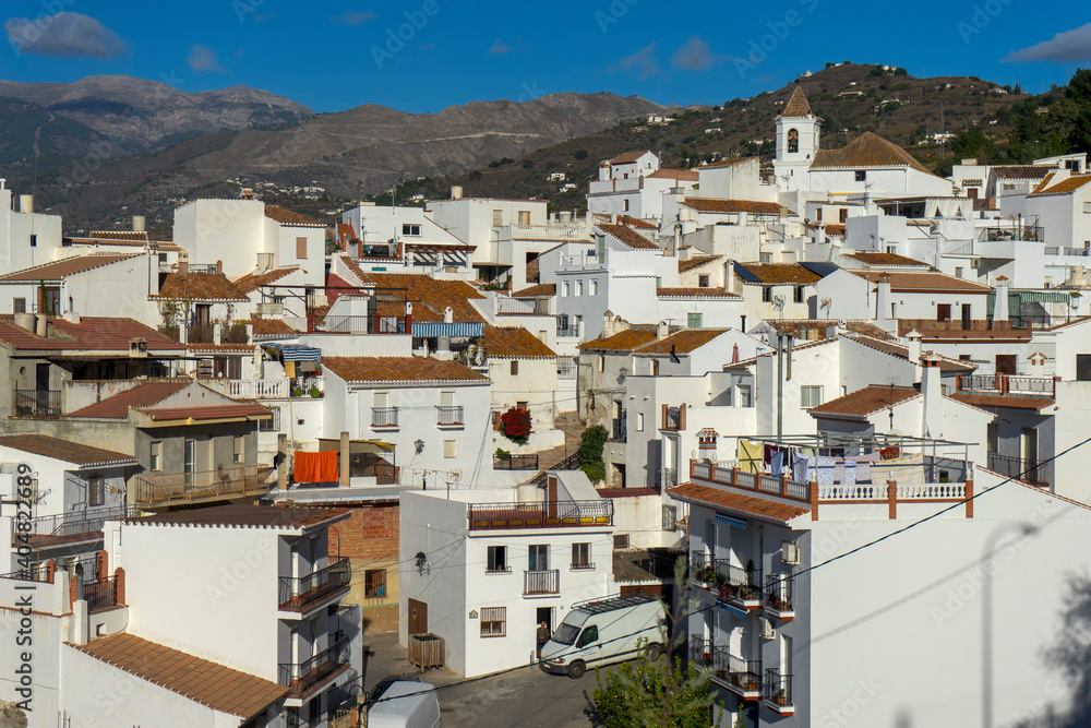 Fototapeta premium municipio de Sayalonga en la comarca de la Axarquía de Málaga, Andalucía