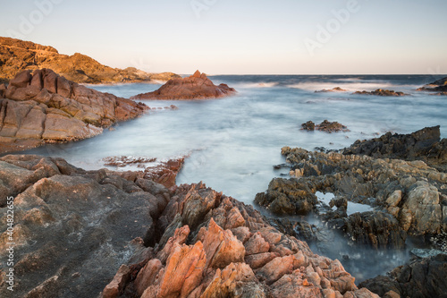 Rocky coast at Mirbat, Oman