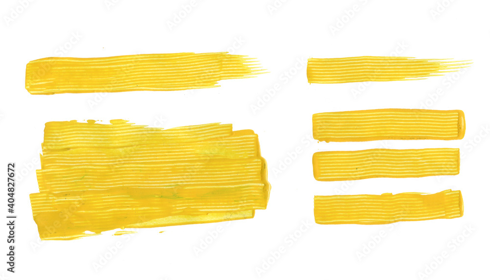 Acrylic art brush stroke paint abstract background illustration. Yellow Spots texture design for poster