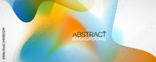 Fluid color gradient abstract background, trendy colorful wallpaper. Vector illustration for placards, brochures, posters, banners and covers