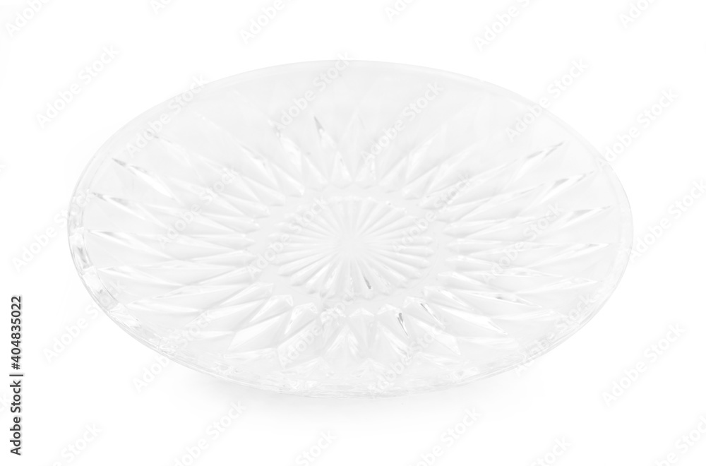 glass plate isolated on white background glass plate isolated on white background