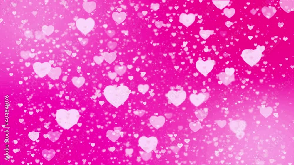 Valentine background with heart particle light filling, looped Valentine background with heart particle light filling, looped