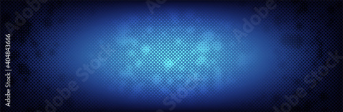 Blue halftone background. Grunge dotted pattern. Vector illustration
