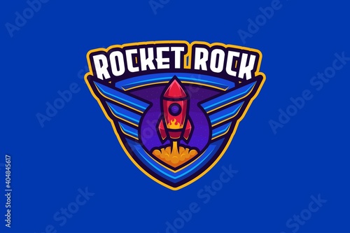 Rocket Rock E-sport Logo Template