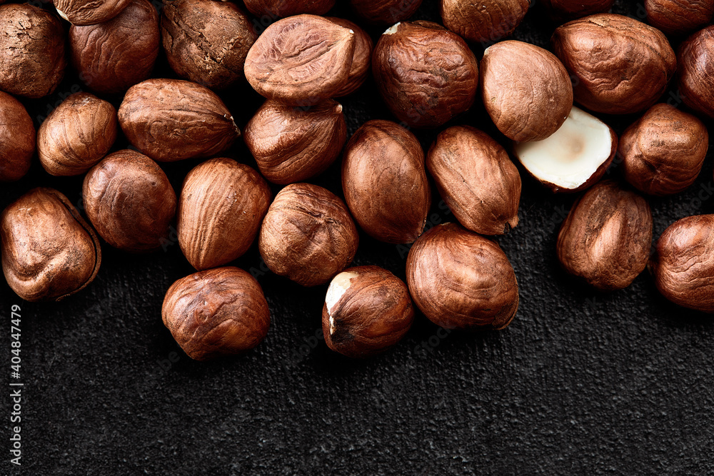 Close up of Hazelnut kernels - Food Frame Background, macro detailed close up. Close up of Hazelnut kernels - Food Frame Background, macro detailed close up.