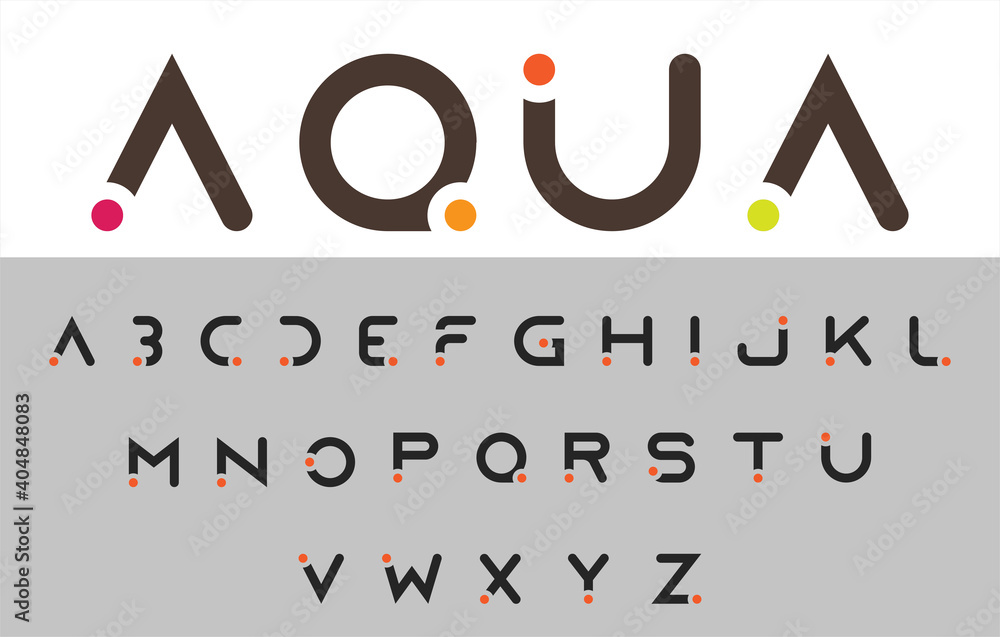 creative alphabet capital letter a to z font family - obrazy, fototapety, plakaty 