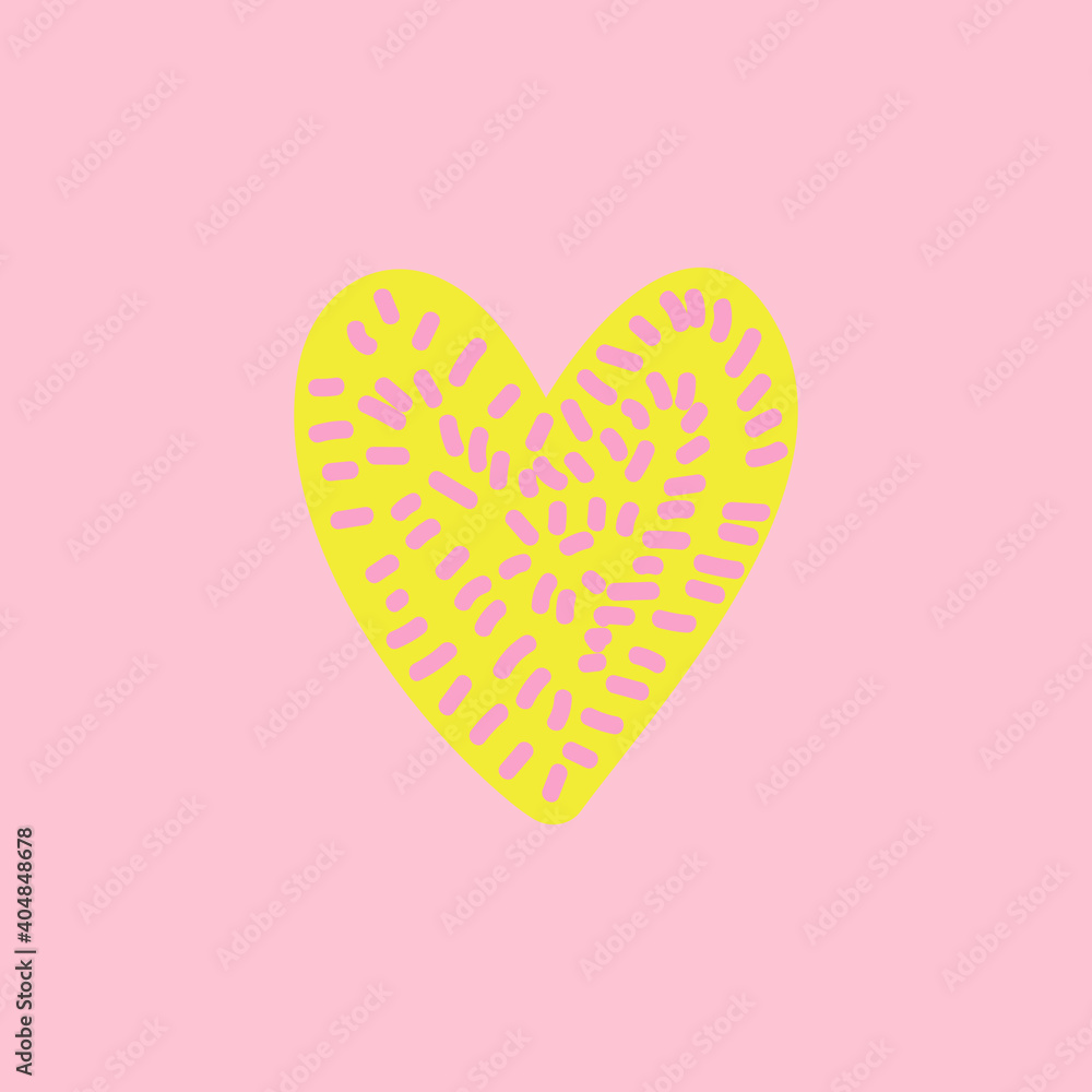 heart icon isolated on colored background