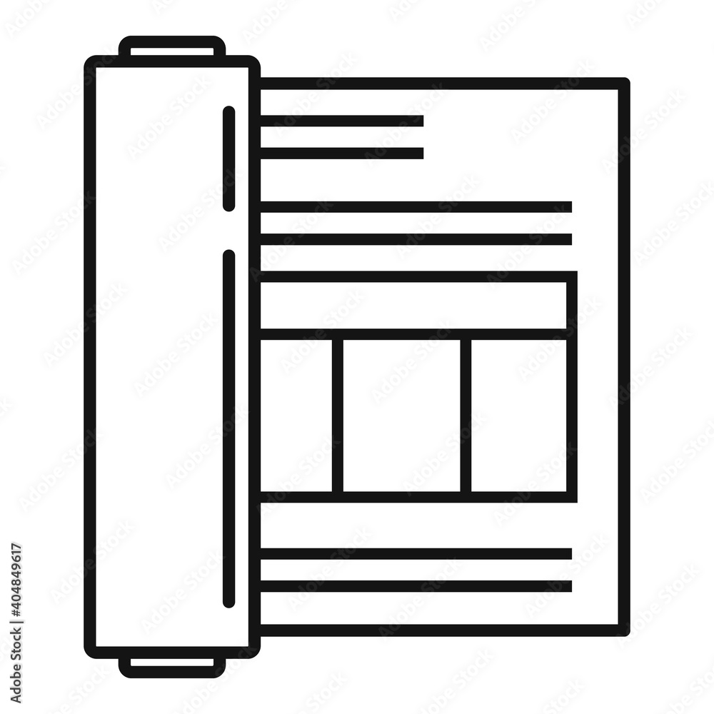 Plan estimator icon. Outline plan estimator vector icon for web design isolated on white background Plan estimator icon. Outline plan estimator vector icon for web design isolated on white background
