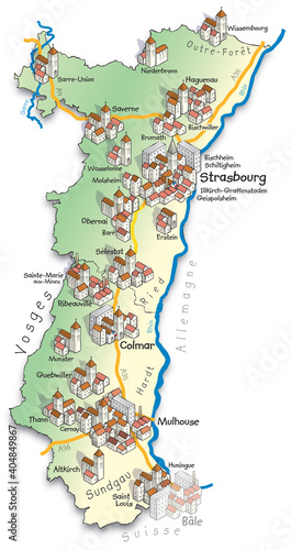 67-68 Carte de l'Alsace (en français)