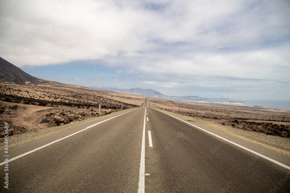Atacama desert road, Chile, SOuth America