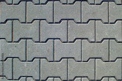 Texture of concrete pavement or sidewalk with paving slabs photo