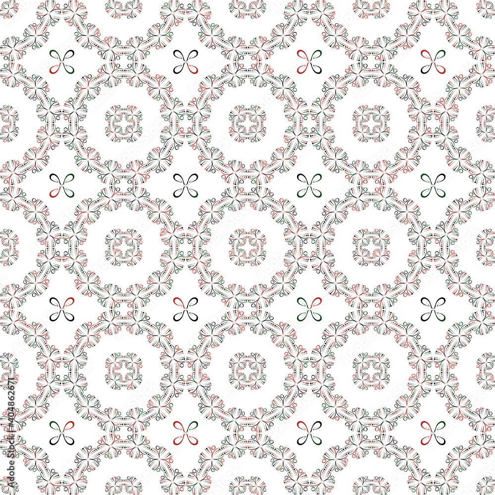 Geometric seamless pattern on a white background. For modern interior design, fashionable textile print, decorative panel. Geometric seamless pattern on a white background. For modern interior design, fashionable textile print, decorative panel.