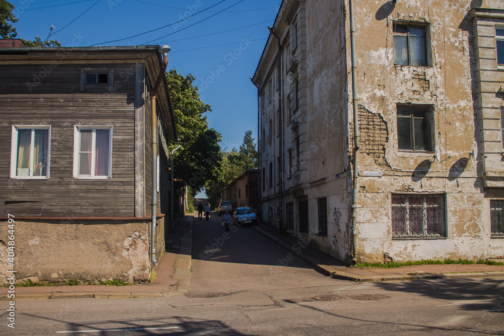 Streets and lanes of old Vyborg